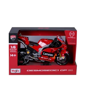 Véhicule Maisto 1/6 Moto GP Racing Ducati Lenovo 2022 #63 Bagnaia pas cher