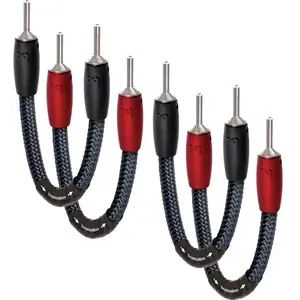 Accessoires enceintes Audioquest ThunderBird Jumper 507 banane Silver (lot de 4) pas cher