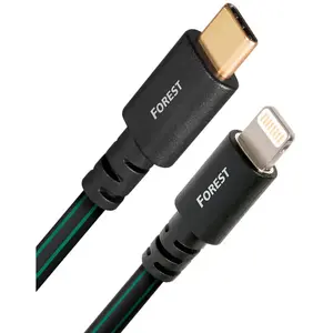 Comparateur de prix : Câble Lightning Audioquest USB-C Forest 0.75 m Vert et Noir