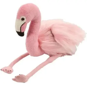 Wild Republic Pluche knuffel dieren roze Flamingo van ongeveer 20 cm - Speelgoed vogels knuffelbeesten pas cher