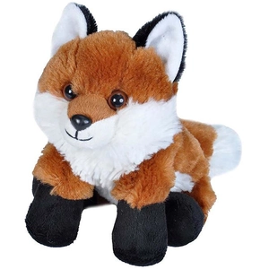 Wild Republic Pluche vos knuffel - rood - 18 cm - Bosdieren knuffels - Vossen pas cher