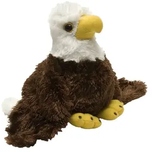 Wild Republic Hug´EMS Doudou Aigle, Peluche 18 cm, 16269, Pygargue À Tête Blanche pas cher