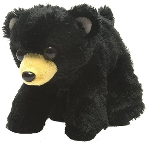Wild Republic ours en peluche junior 18 cm en peluche noir/brun pas cher