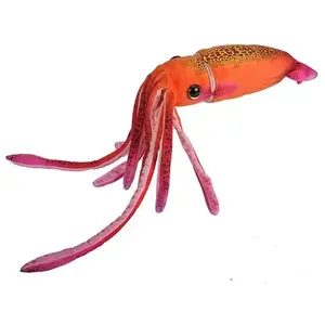 Wild Republic pluche octopus/inktvis knuffel - oranje - 38 cm - zeedieren speelgoed pas cher