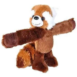 Wild Republic Huggers Bracelet en peluche Panda Rouge 20 cm pas cher