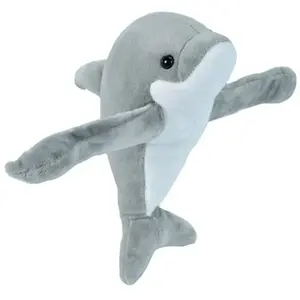 Wild Republic Huggers Peluche Bracelet Slap Cadeaux pour Enfants Peluche Dauphin 20 cm pas cher