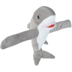 Wild Republic 19507 21417 Huggers Bracelet en peluche Motif requin blanc Gris 20 cm pas cher