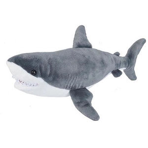 Comparateur de prix : Wild Republic Pluche knuffel witte haai - haaien/vissen knuffels - 30 cm