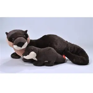 WILD REPUBLIC Peluche Maman et Bebe Loutre de Riviere pas cher