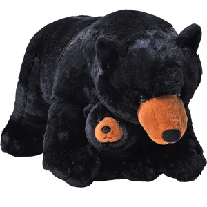 Wild Republic Knuffel Beer 76 Cm Junior Pluche Zwart 2-delig pas cher