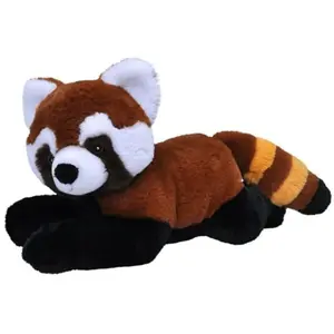 Wild Republic Pluche knuffel dier rode panda beer - 24 cm - Panda knuffels pas cher