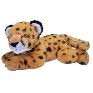 Wild Republic guépard en peluche Ecokins junior 30 cm jaune pas cher