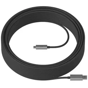 USB A to USB C Cable Logitech 939-001802 Black 25 m pas cher