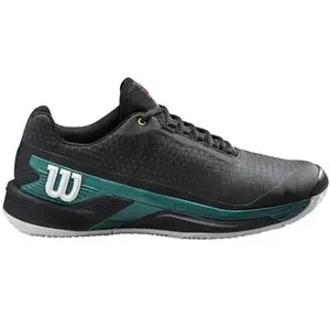 Chaussures WILSON Homme RUSH PRO BLADE 4.0 Terre Battue Noir / Vert PE 2024Vendu parcdiscount