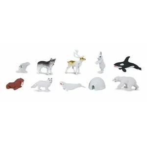 Plastoy Jouet - SAFARI - Tubo Arctique - Figurines réalistes - Pour enfants de 3 ans et plus pas cher