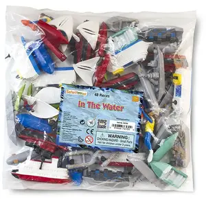 Safari Speelset Watervoertuigen Junior 4-7,5 Cm 48 Stuks pas cher