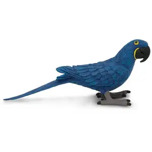 Safari Play Animal Hyacinth Macaw 11.5 Cm Blue / Yellow / Black pas cher