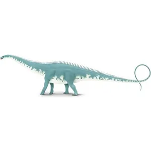 Figurine Diplodocus Junior 47cm en Caoutchouc Gris/Blanc - Safari pas cher