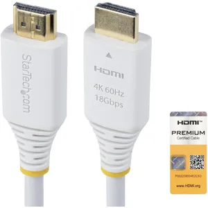 Comparateur de prix : StarTech.com StarTech Certified HDMI Cable (3 m), Câble vidéo, Blanc