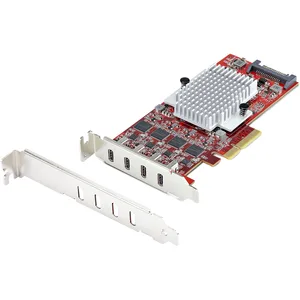 StarTech.com StarTech 4-PORT USB-C 10GB PCIE CARD LP USB-C 3.2 10GBPS, Contrôleur S... pas cher