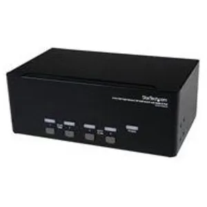 StarTech.com StarTech Commutateur Kvm 4 Ports Dvi USB, Commutateur KVM, Noir