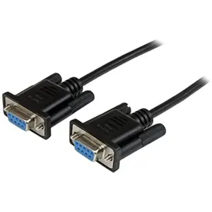 Câble Null Modem série DB9 RS232 - STARTECH.COM - 1 m - Femelle / Femelle - Noir pas cher