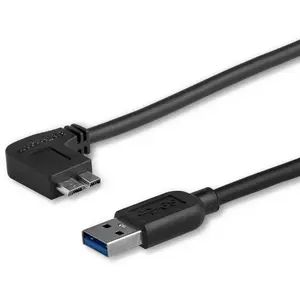 StarTech.com Câble Micro USB 3.0 slim - STARTECH - 2 m - Angle Gauche - Noir pas cher
