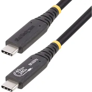 Comparateur de prix : StarTech.com Câble USB4 de 1 m, câble USB Type-C certifié USB-IF, 40 Gbps, 240 W PD 3.1 EPR, 8 K 120 Hz, câble de charge/données USB-C