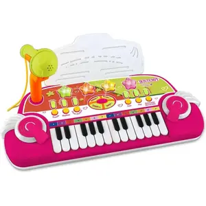 Bontempi keyboard speelgoed 24 toetsen met microfoon muziekplezier. pas cher