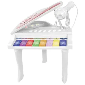 Bontempi piano électronique avec microphone blanc de 40 cm pas cher