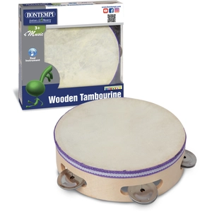 BONTEMPI - Tambourin bois diamètre 18 cm pas cher