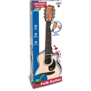 Bontempi guitare folk junior 70 x 32 cm bois/acier marron/noir pas cher