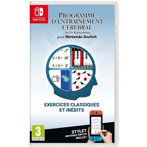 Programme d'entraînement cérébral du Dr Kawashima Nintendo Switch pas cher