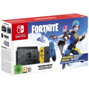 Nintendo Switch With Yellow And Blue Joy-Con - Fortnite Special Editio... pas cher