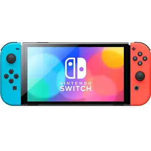 Nintendo Switch (OLED model) with Neon Red & Neon Blue Joy-Con pas cher