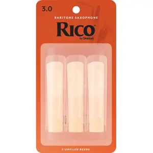 Rico D'Addario RLA0330 - Anches saxophone baryton force 3.0, boîte de 3