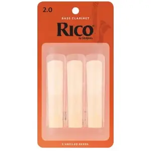 Comparateur de prix : Rico D'Addario REA0320 - Anches clarinette basse, force 2.0, boîte de 3