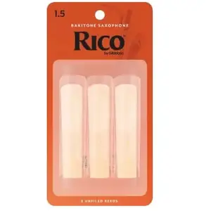 Rico D'Addario RLA0315 - Anches saxophone baryton force 1.5, boîte de 3 pas cher