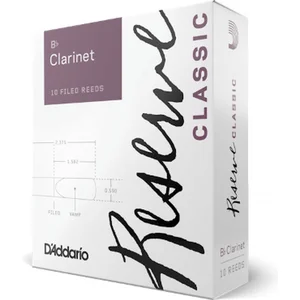 Comparateur de prix : D'addario DCT1030 - Anches clarinette Sib Force 3 Reserve Classic