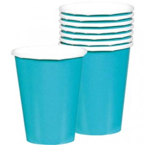 Amscan 8 bekers Paper Carribean 266 ml pas cher