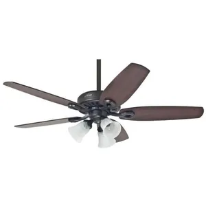 HUNTER FANS Ventilateur de plafond Builder Plus Bronze avec Lumière pas cher