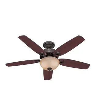 HUNTER FANS Ventilateur de plafond Builder Deluxe Bronze avec Lumière pas cher