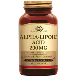 Solgar Acide Alpha Lipoïque 200mg 50 gélules végétales pas cher
