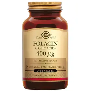 Solgar Folacin (Foliumzuur) 400 mcg Tabletten pas cher