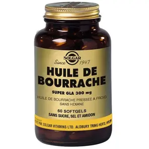 Solgar Huile de Bourrache Super GLA 300mg 30 Softgels pas cher