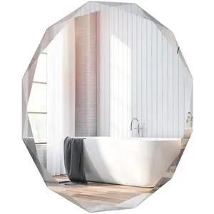 COSTWAY 76 cm Miroir de Salle de Bain Sans Cadre, Antidéflagrant, Bord...Vendu parcdiscount
