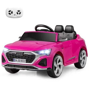 Voiture Électrique pour Enfants COSTWAY Licence Audi Télécommande&Lumi... pas cher