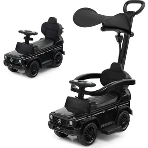 COSTWAY Mercedes Benz 3 en 1 Porteur Enfants avec Poignée Parentale, A... pas cher