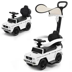 COSTWAY Mercedes Benz 3 en 1 Porteur Enfants avec Poignée Parentale, A... pas cher