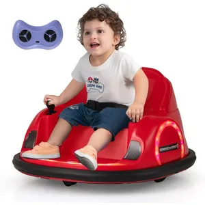 Voiture Electrique Enfant - GOPLUS - Auto-tamponneuse - LED Clignotant... pas cher